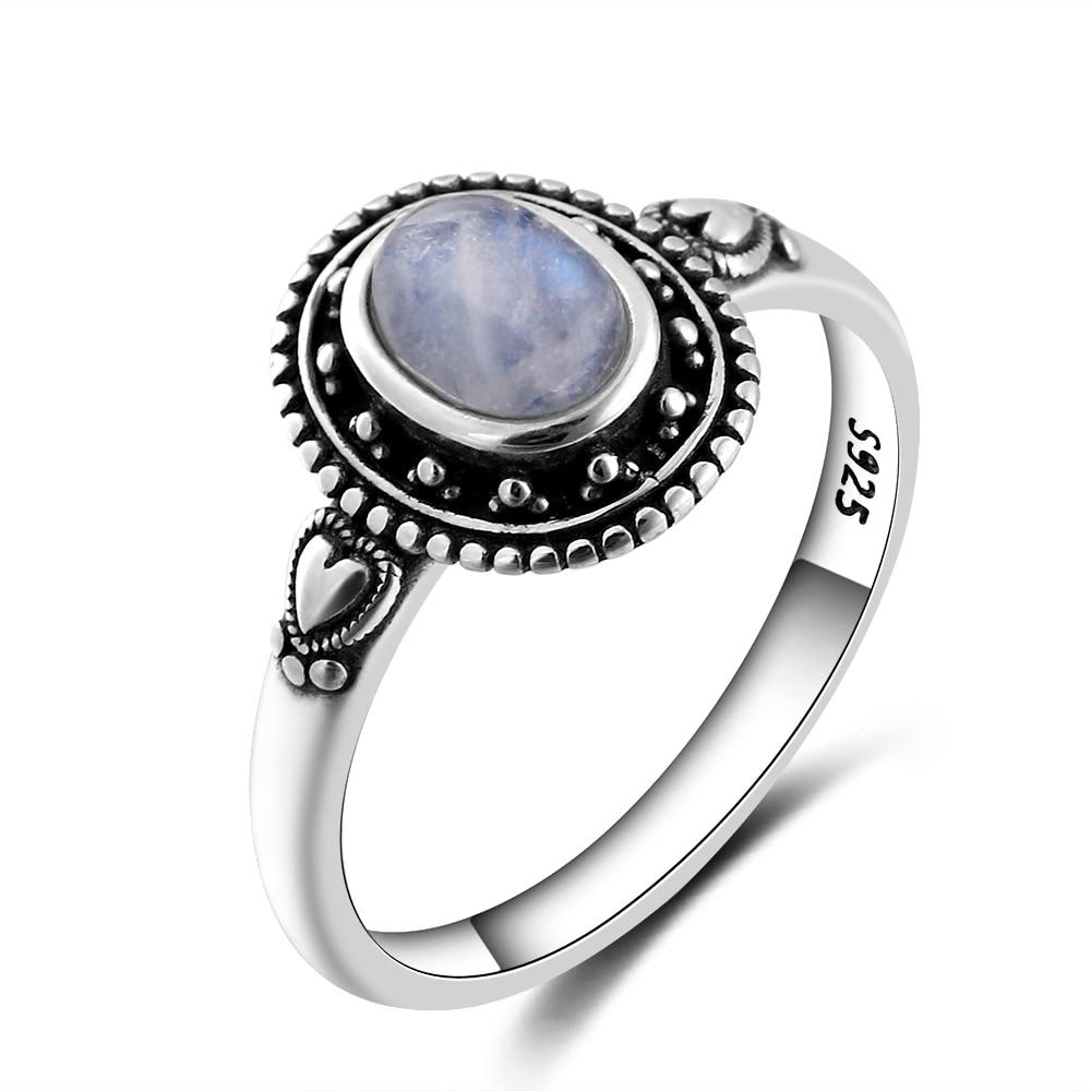Moonstone engagement ring