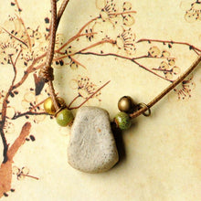 Load image into Gallery viewer, Bee ceramic necklace
