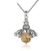 Load image into Gallery viewer, Bee pendant necklace
