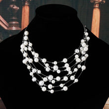 Load image into Gallery viewer, Charming pearls multi layer necklace

