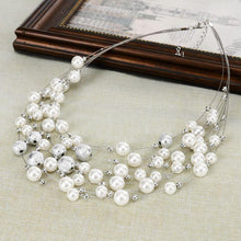 Load image into Gallery viewer, Charming pearls multi layer necklace
