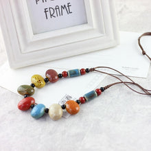 Load image into Gallery viewer, Colourful ceramic necklace
