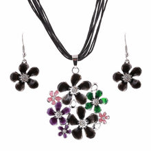 Load image into Gallery viewer, Colourful daisy jewellery set - colours
