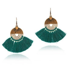 Load image into Gallery viewer, Colourful tassel earrings
