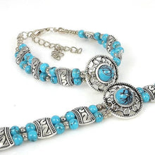 Load image into Gallery viewer, Colourful vintage silver bracelet - 4 colours
