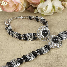 Load image into Gallery viewer, Colourful vintage silver bracelet - 4 colours
