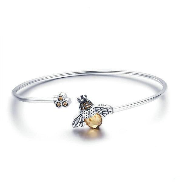 Crystal bee bracelet