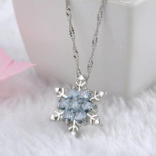 Load image into Gallery viewer, Crystal snowflake necklace
