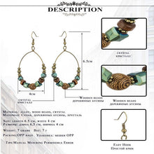 Load image into Gallery viewer, Ethnic big circle earrings
