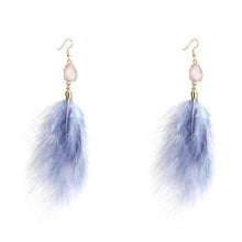 Load image into Gallery viewer, Fluffy feather earrings
