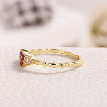 Load image into Gallery viewer, Heart gemstone ring
