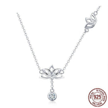 Load image into Gallery viewer, Lotus flower necklace
