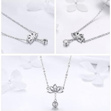 Load image into Gallery viewer, Lotus flower necklace
