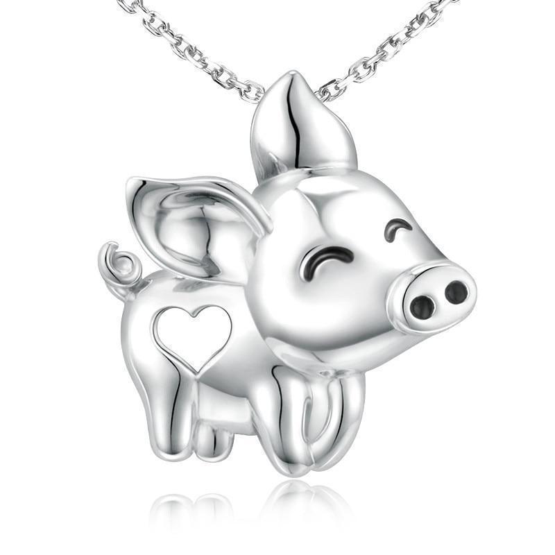 Lucky pig necklace