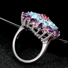 Load image into Gallery viewer, Multicolor gemstone ring
