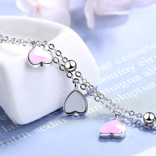 Load image into Gallery viewer, Silver hearts bracelet
