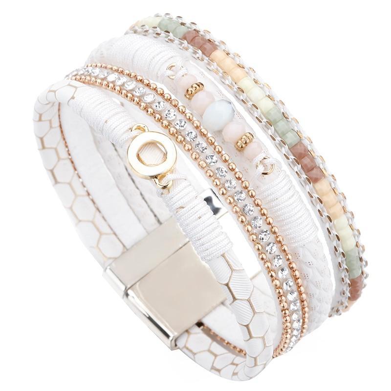 White rhinestone bracelet
